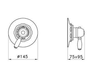 ITALICA IS3293IT-PV - Thermostatic shower mixer by RUBINETTERIE STELLA - view 3